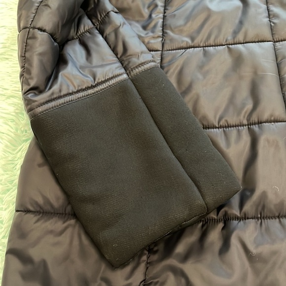 Blue les copains fabric and nylon car coat size medium. - Picture 6 of 14